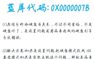 电脑蓝屏代码错误怎么办（解决电脑蓝屏问题的有效方法）