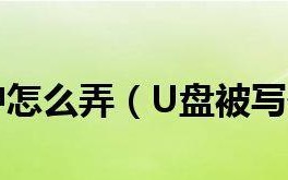 解除U盘写保护的方法及注意事项（教你轻松解决U盘写保护问题，避免数据丢失和错误操作）